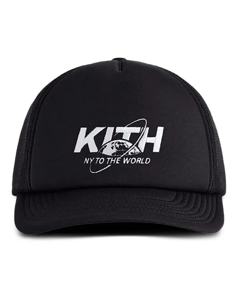 KITH NY to the World Nolan Baseballkappe mit Logo - Schwarz Schwarz