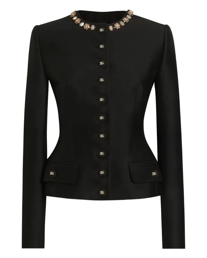 Dolce & Gabbana Jacke mit verzierten Knöpfen - Schwarz Schwarz
