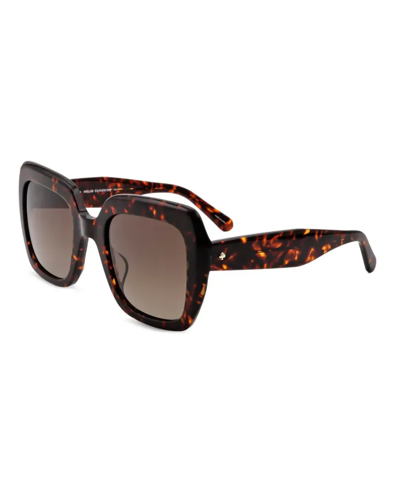 Kate Spade Naomi Sonnenbrille mit eckigem Gestell - Braun Braun