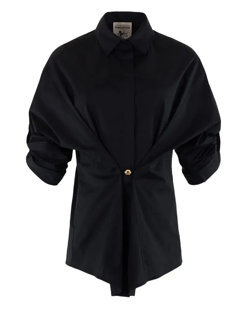 Semicouture ball-button blouse - Schwarz Schwarz