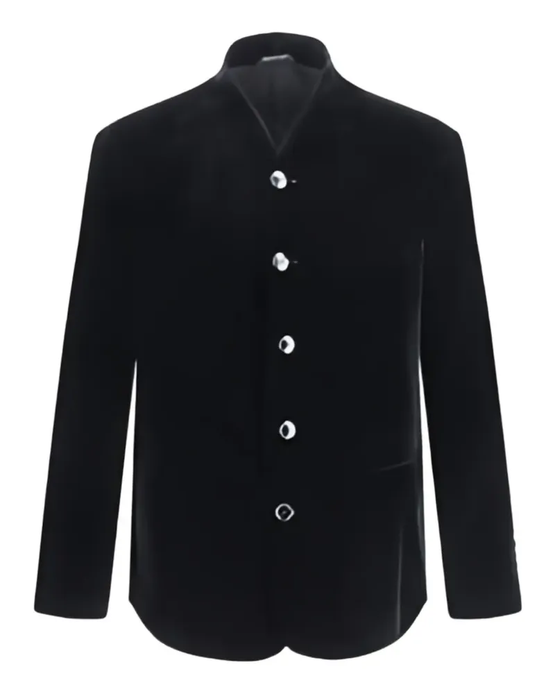 Giorgio Armani One Shot Sakko aus Samt - Schwarz Schwarz