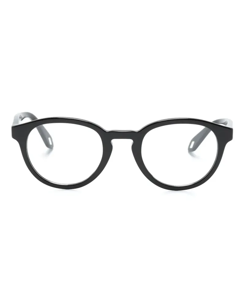 Giorgio Armani Panto Brille mit rundem Gestell - Schwarz Schwarz