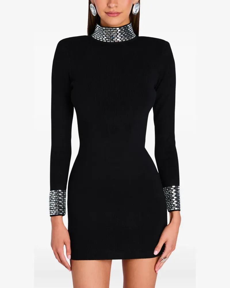 Retrofête Verziertes Corinth Minikleid - Schwarz Schwarz