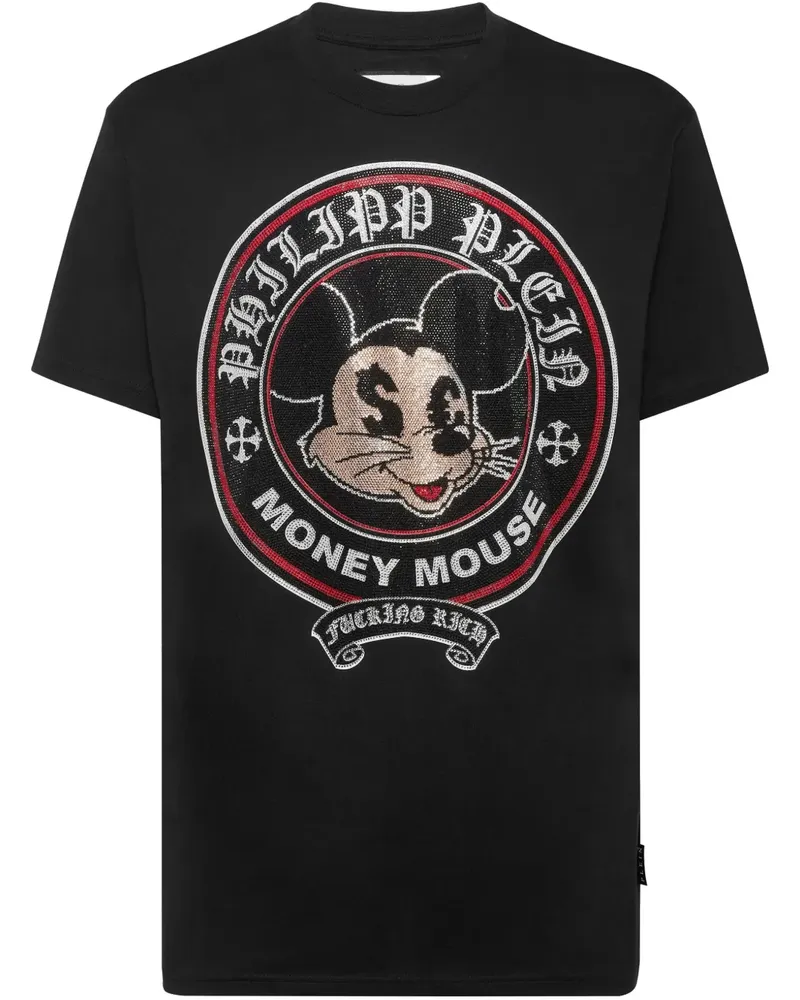 Philipp Plein Money Mouse T-Shirt - Schwarz Schwarz
