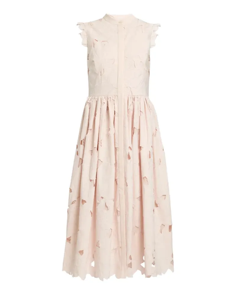 Erdem Ärmelloses Midikleid mit floralem Motiv - Rosa Rosa