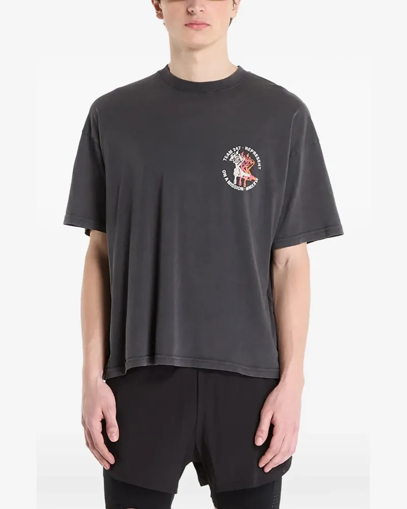 REPRESENT 247 Torch graphic-print T-shirt - Grau Grau