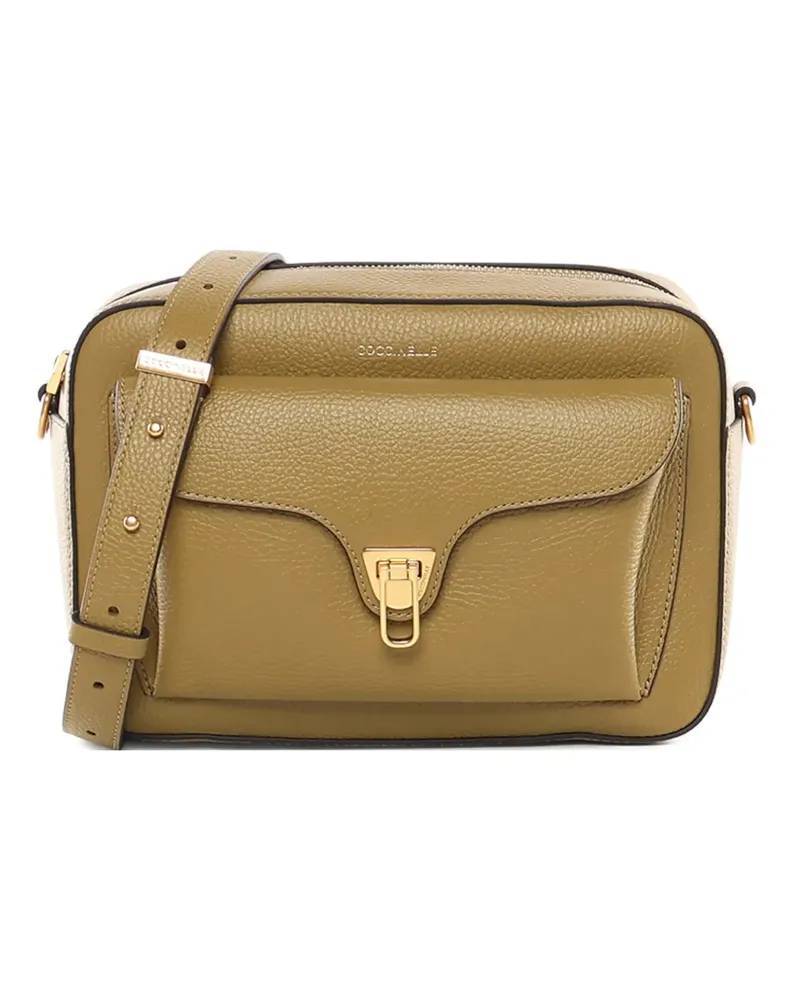 Coccinelle large Beat leather tote bag - Grün Grün