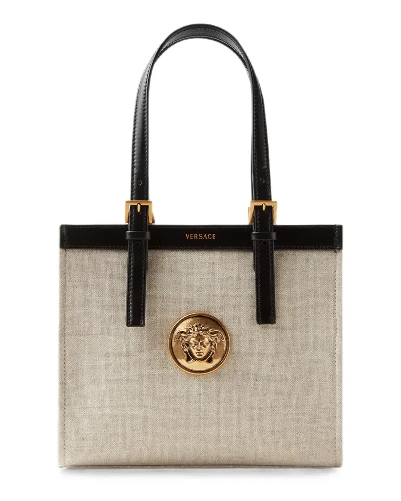 Versace Mini Rivière Tote Bag aus Canvas - Nude Nude