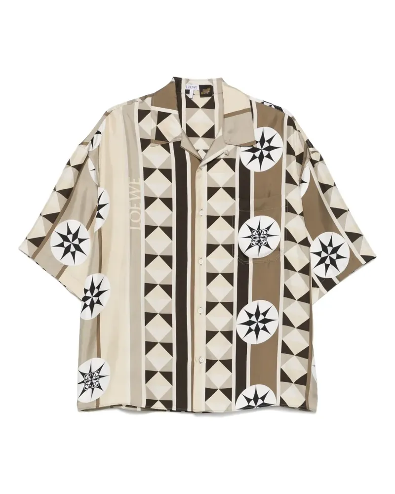 Loewe Hemd mit grafischem Print - Nude Nude