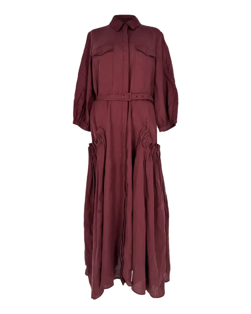 Gabriela Hearst 2020s Woodward Maxikleid - Rot Rot