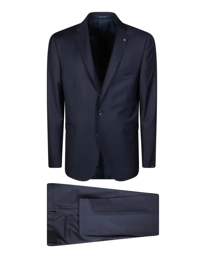 Tagliatore Einreihiger Anzug (2er-Set) - Blau Blau