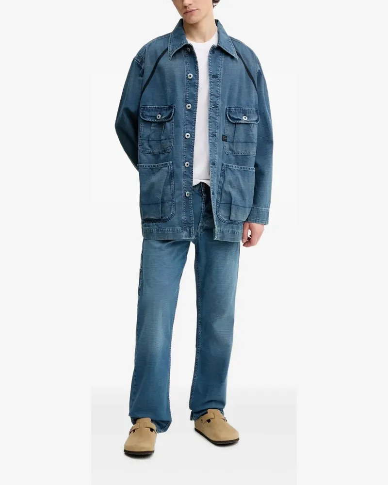 G-STAR RAW Dakota Logger Cargo-Jeans mit Reißverschlusstasche - Blau Blau