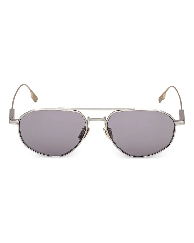 Ermenegildo Zegna pilot-frame sunglasses - Silber Silber