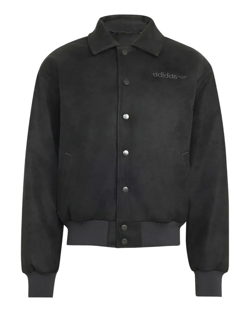 adidas Munich 93 Lederjacke - Schwarz Schwarz