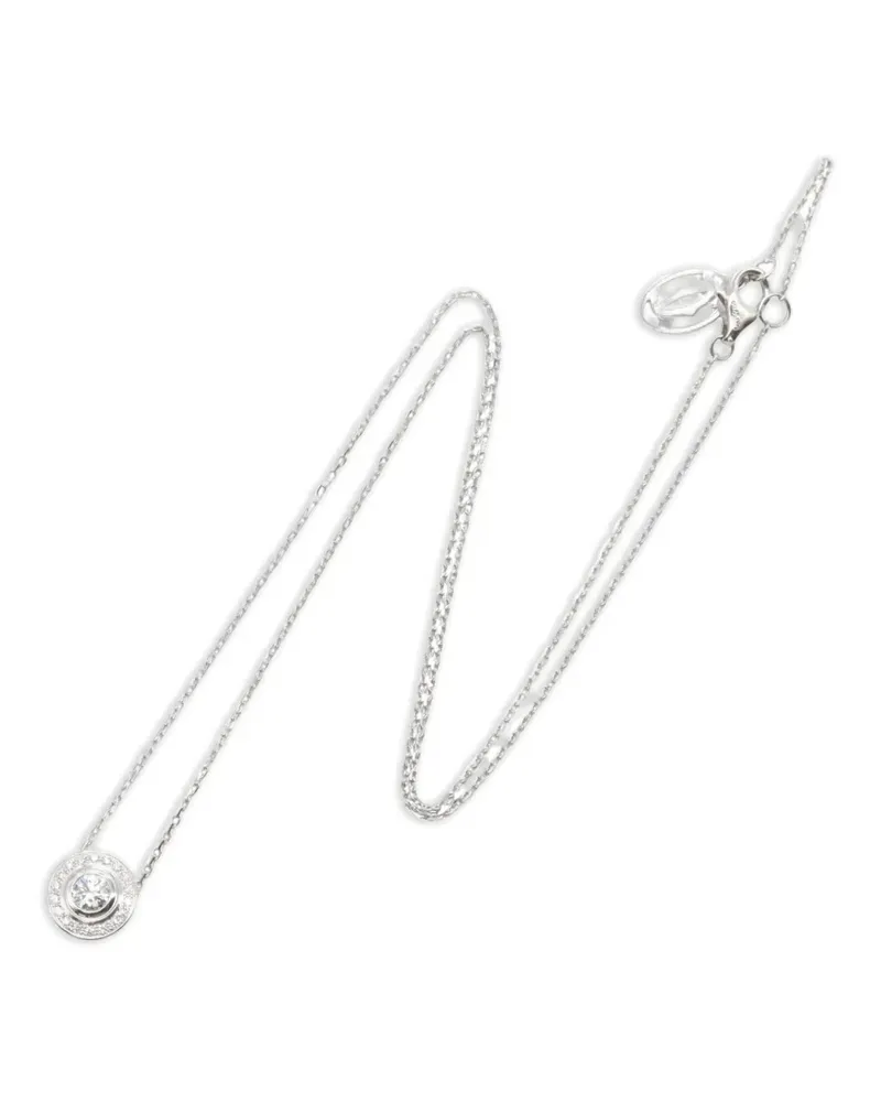 Cartier 2010s d'Amour Halskette mit Brillantschliff - Silber Silber