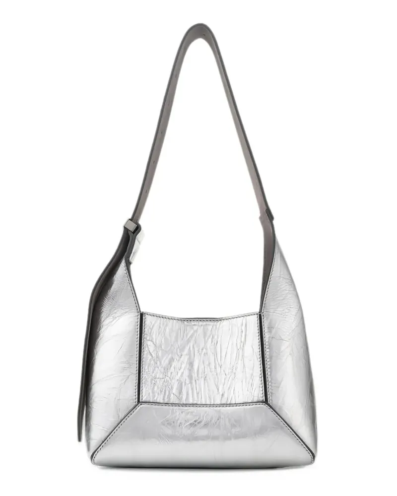 Jimmy Choo Kleine Diamond Schultertasche - Silber Silber