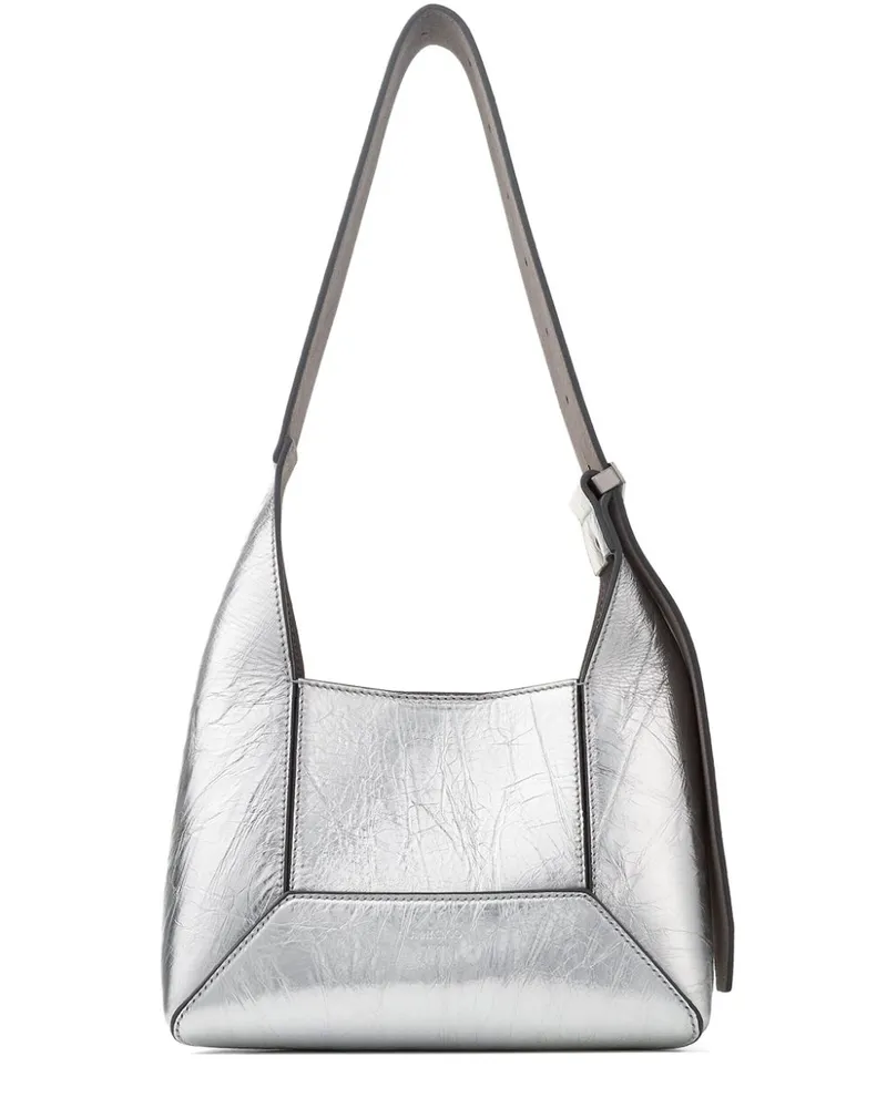 Jimmy Choo Kleine Diamond Schultertasche - Silber Silber