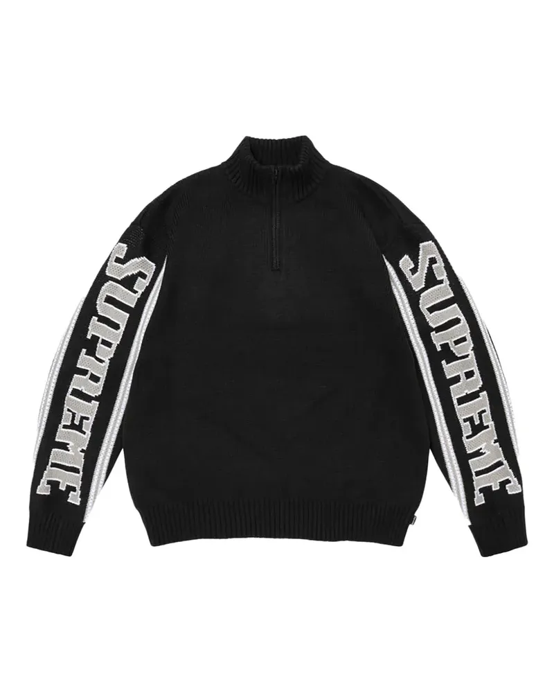 Supreme Being Pullover mit Jacquardärmeln - Schwarz Schwarz