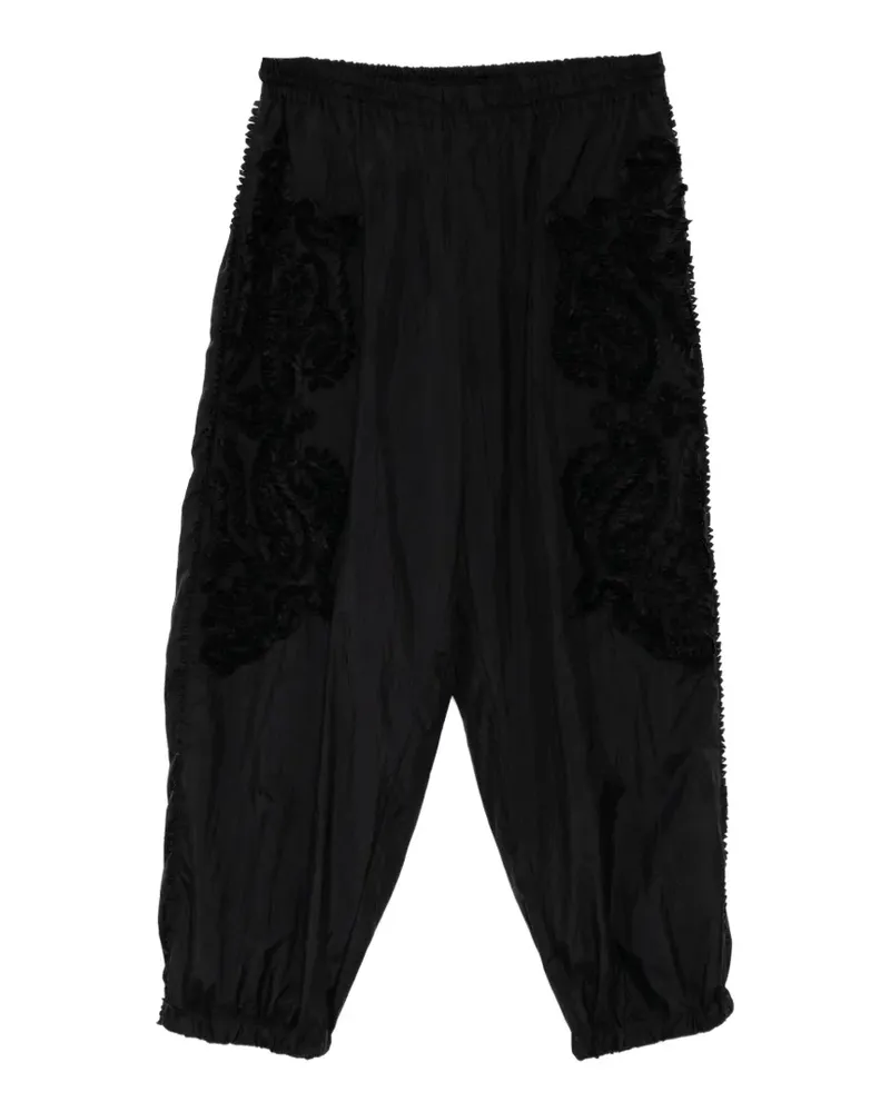 TAAKK ruffled trousers - Schwarz Schwarz