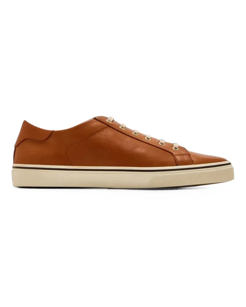 Brunello Cucinelli lace-up leather sneakers - Braun Braun