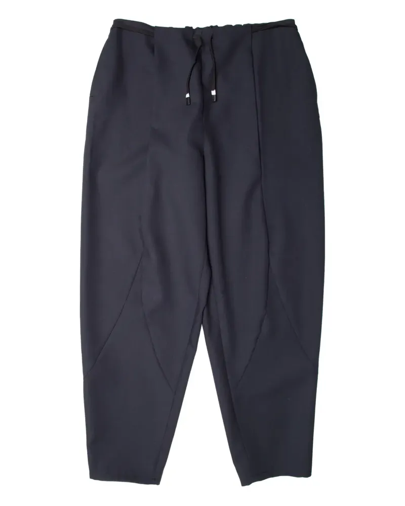 Yoshio Kubo Tapered-Hose mit Kordelzug - Schwarz Schwarz