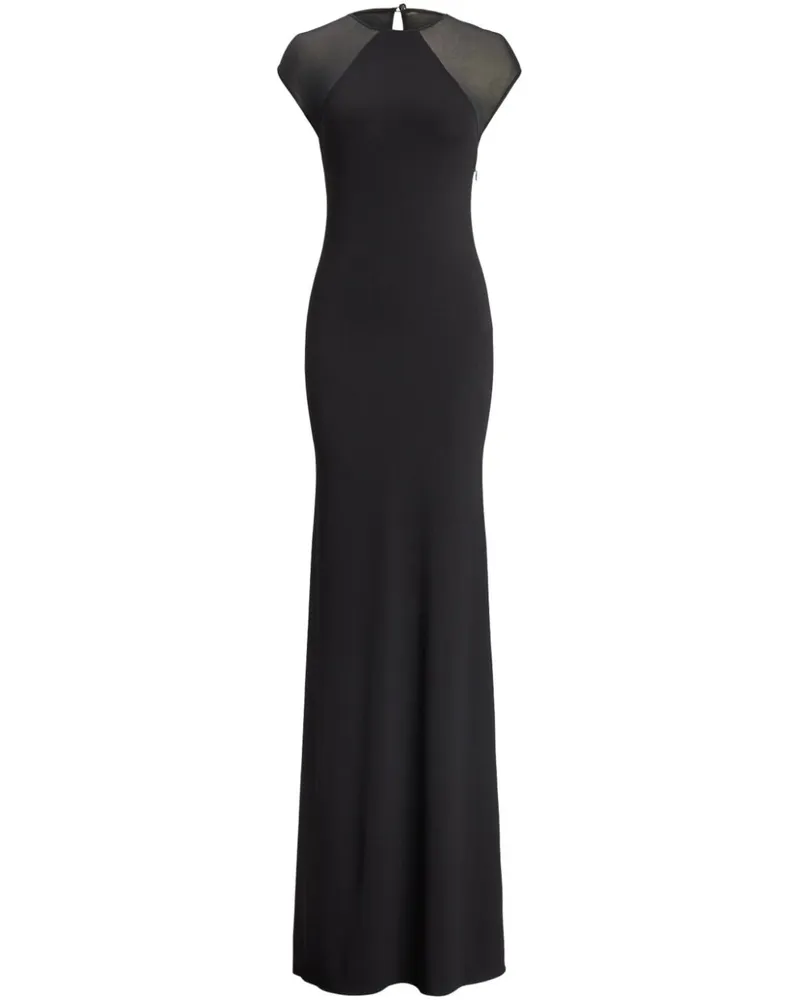 Ralph Lauren Maxikleid mit transparentem Detail - Schwarz Schwarz