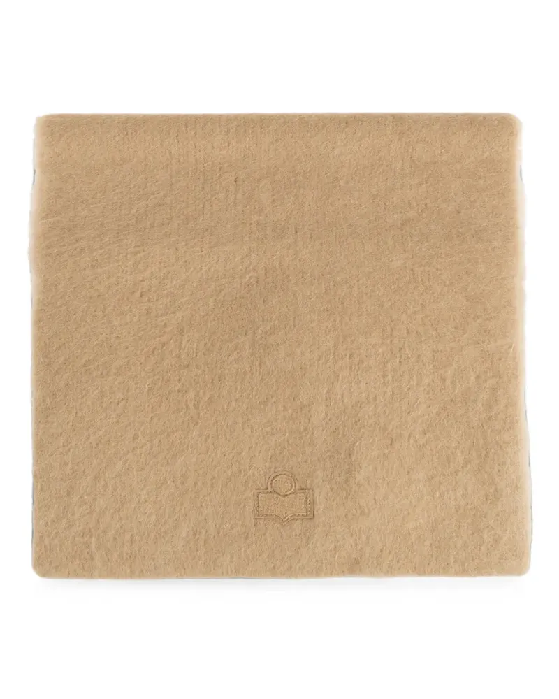 Isabel Marant Peliz Schal mit Logo-Stickerei - Nude Nude