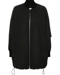 Jil Sander Steppjacke mit Reißverschluss Schwarz