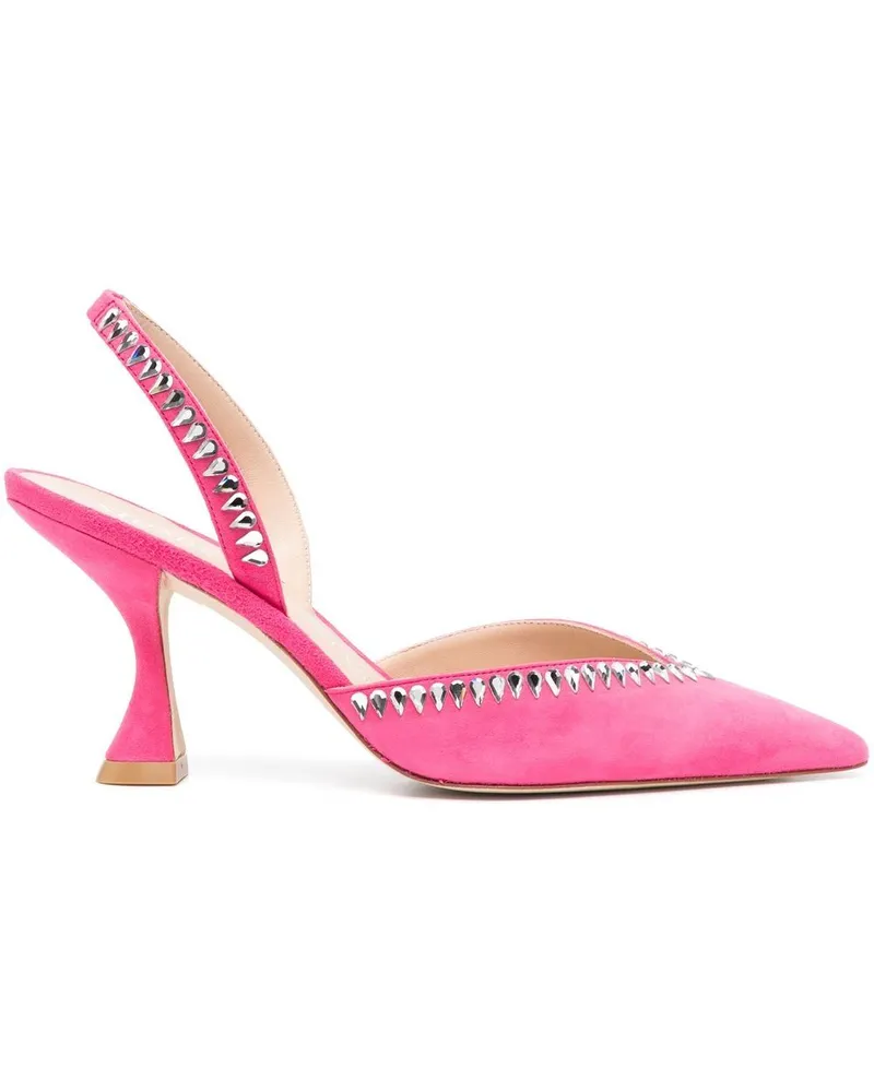 Stuart Weitzman Gemcut XCurve Slingback-Pumps 85mm - Rosa Rosa