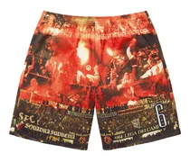 Vinci Por Noi Shorts mit Print - Orange