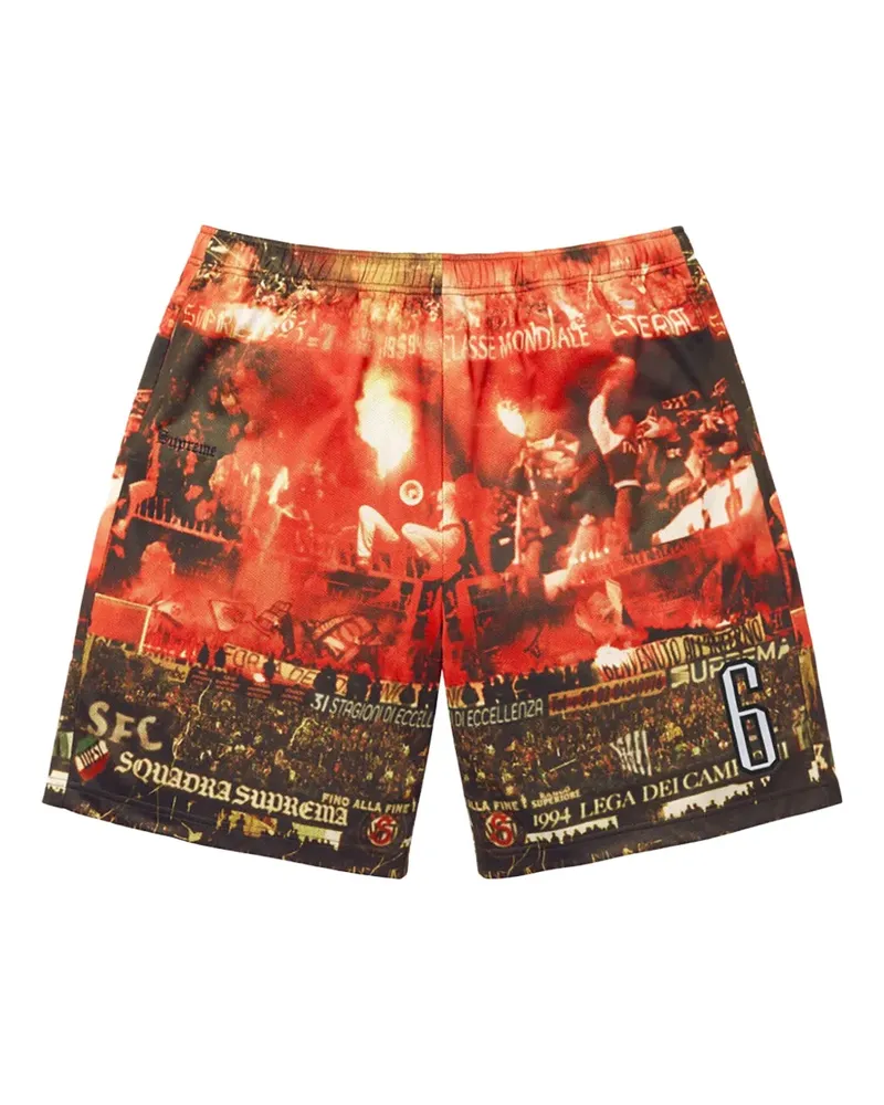 Supreme Being Vinci Por Noi Shorts mit Print - Orange Orange