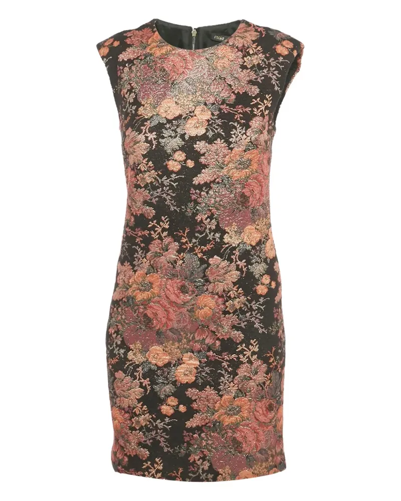 Maje jacquard floral mini dress - Schwarz Schwarz