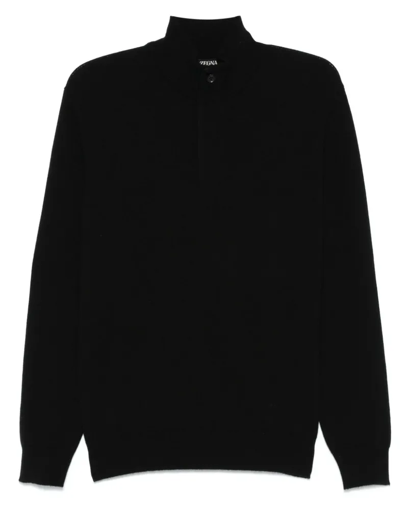 Ermenegildo Zegna Klassischer Kaschmirpullover - Schwarz Schwarz
