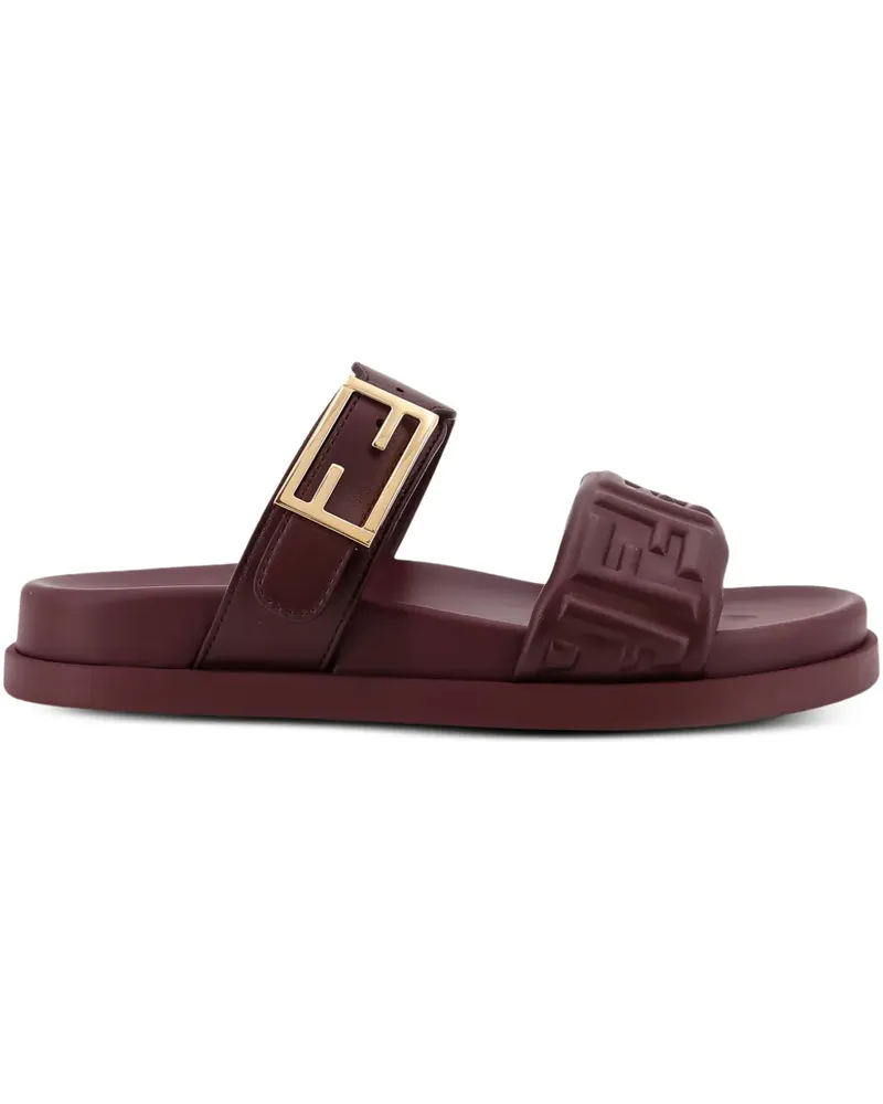 Fendi Feel Sandalen mit Prägung - Braun Braun