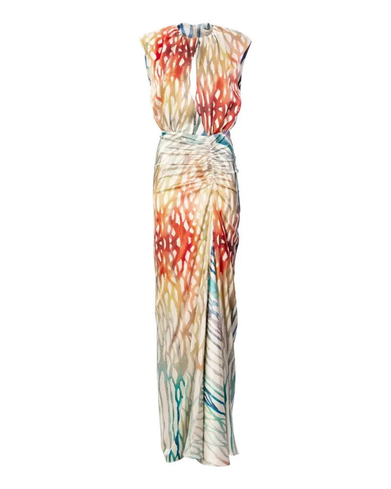 Silvia Tcherassi Samaira printed maxi dress - Nude Nude
