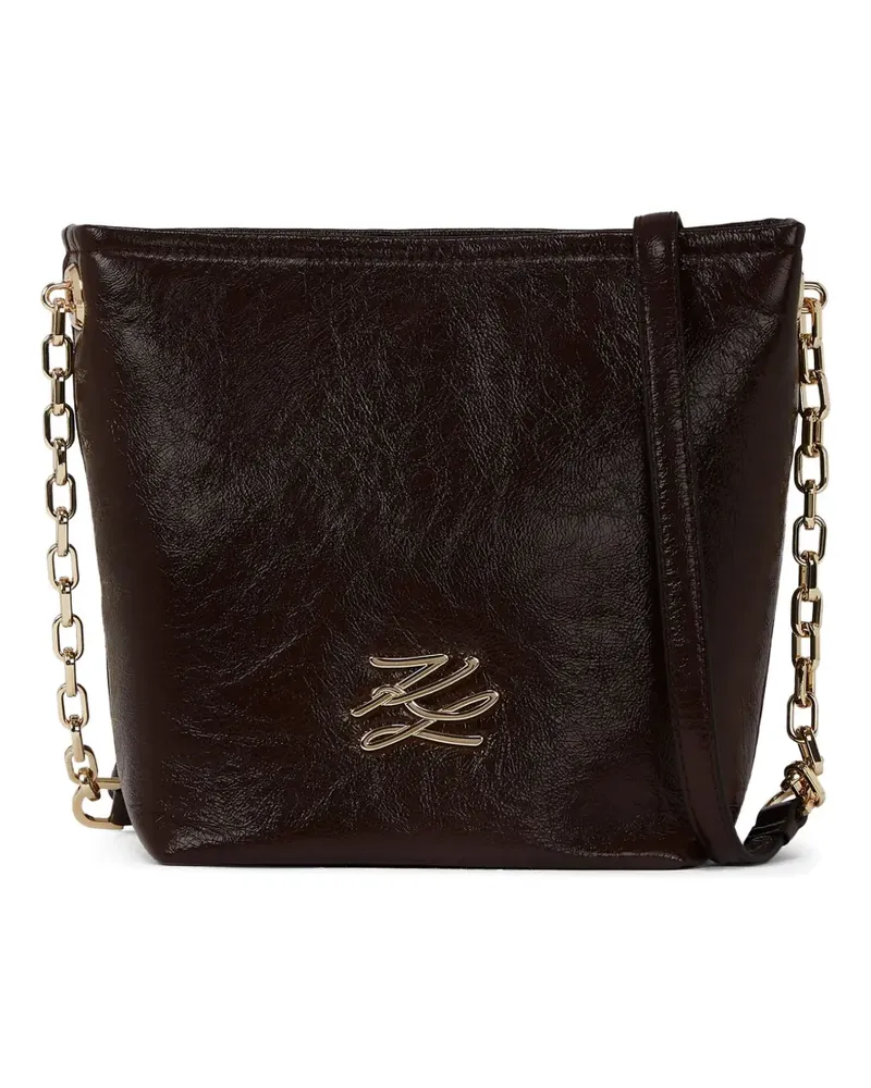 Karl Lagerfeld Kleine K/Autograph Beuteltasche - Braun Braun