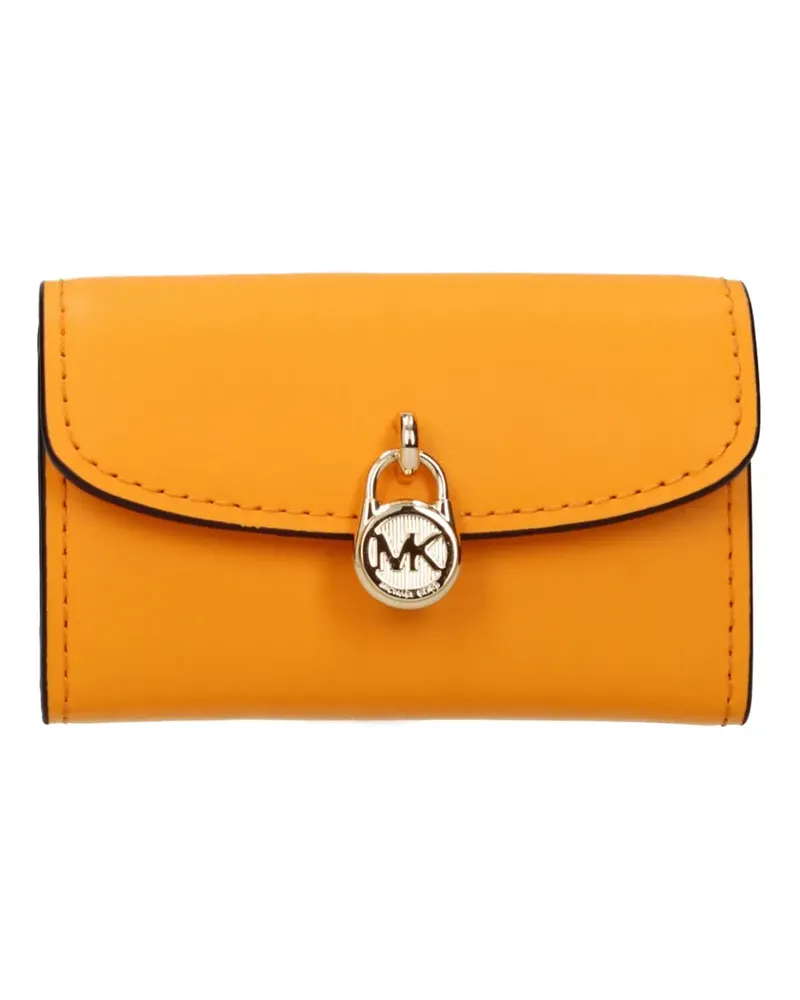 Michael Kors padlock leather wallet - Orange Orange