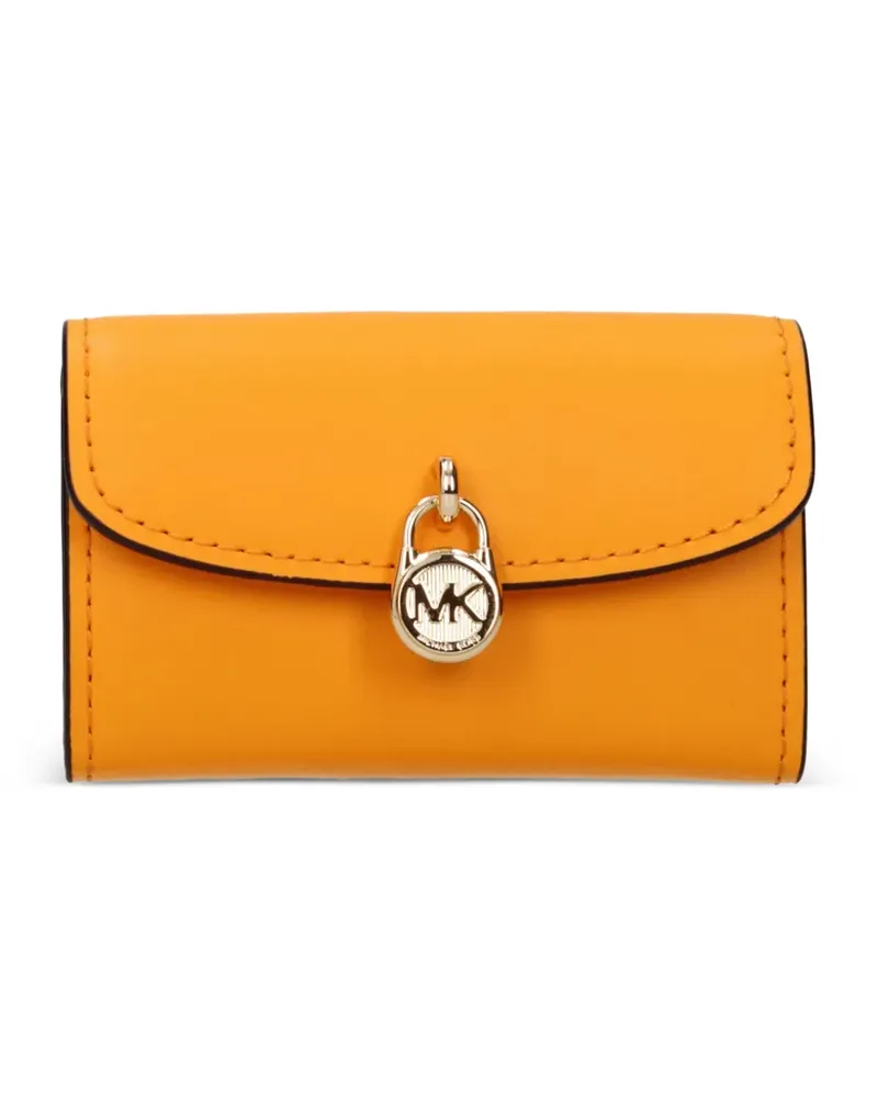 Michael Kors padlock leather wallet - Orange Orange