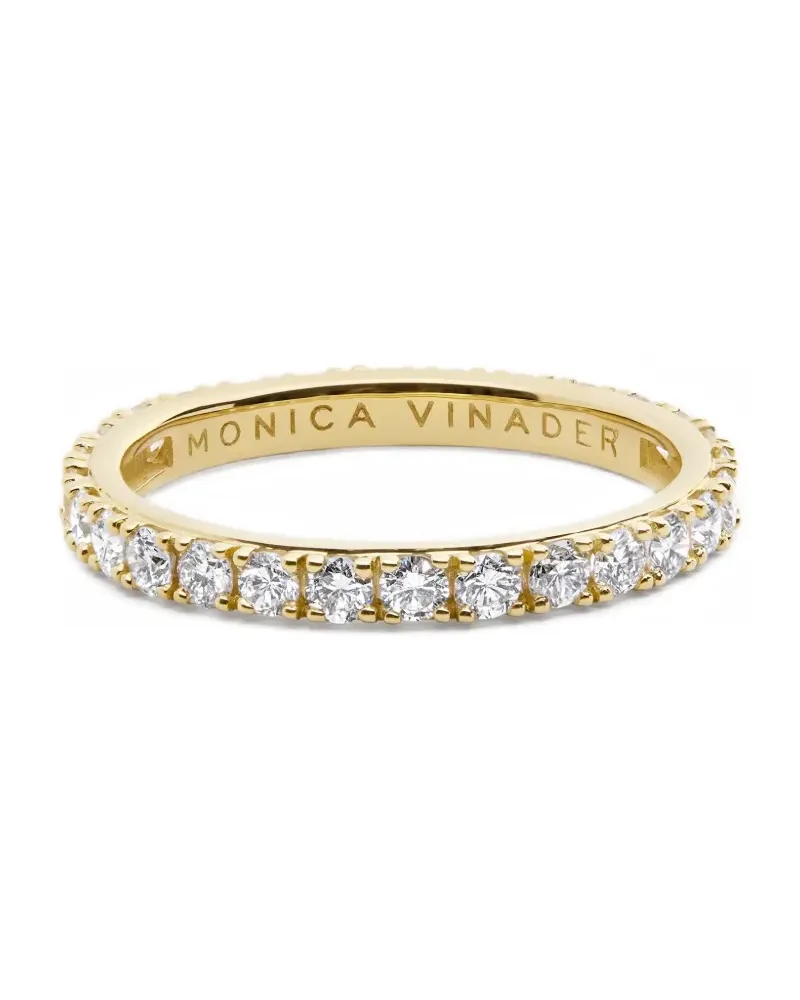 Monica Vinader Eternity Ring mit Diamanten - Gold Gold