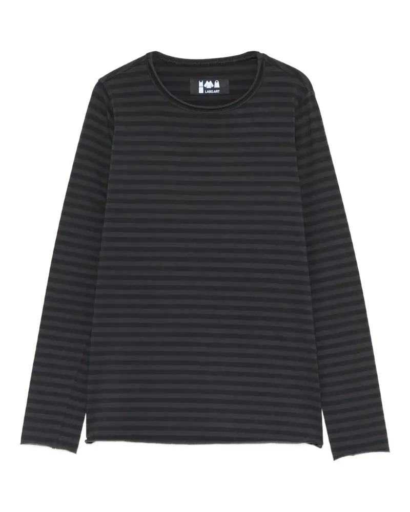 LABO.ART Jeppe striped long-sleeved top - Grau Grau