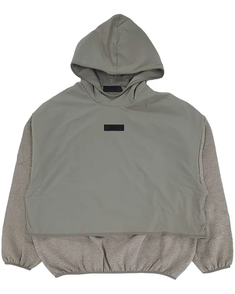 Fear of God Hoodie mit Logo-Patch - Grau Grau