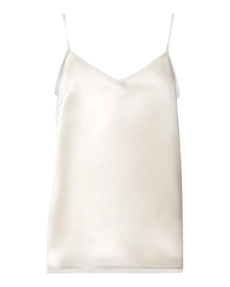 Fabiana Filippi Tanktop aus Satin - Weiß Weiß