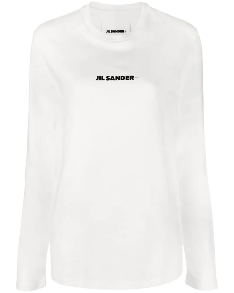 Jil Sander Sweatshirt mit Logo-Print - Weiß Weiß