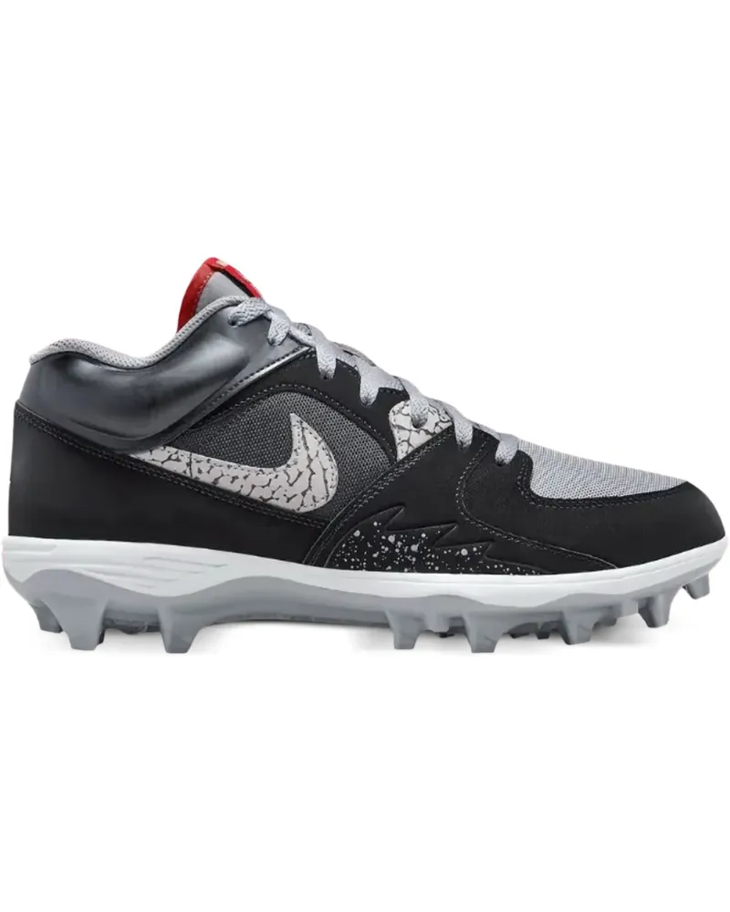 Jordan Stadium 90 Low „Black/Cement“-Stollenschuhe - Schwarz Schwarz