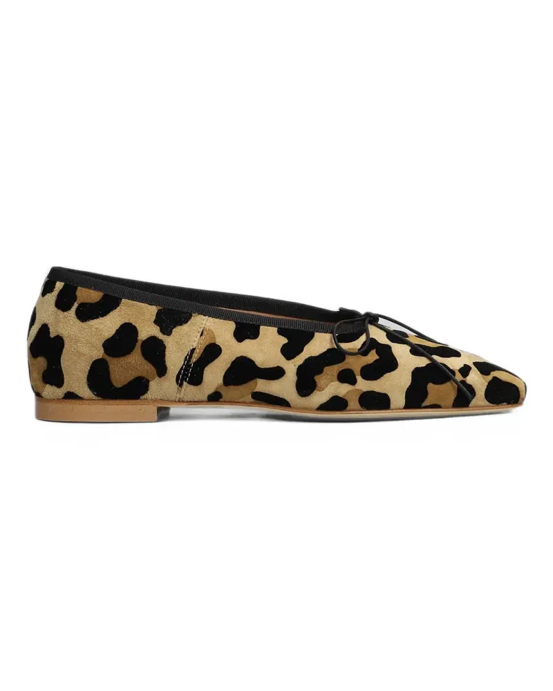 Anniel Ballerinas mit Leoparden-Print - Nude Nude
