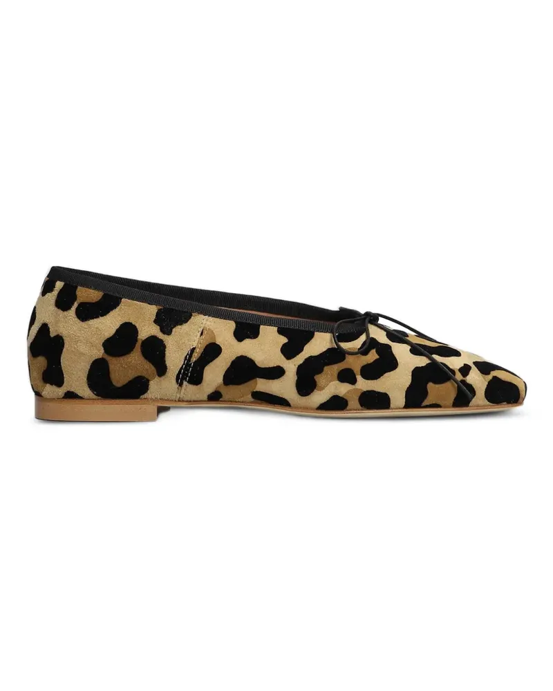 Anniel Ballerinas mit Leoparden-Print - Nude Nude
