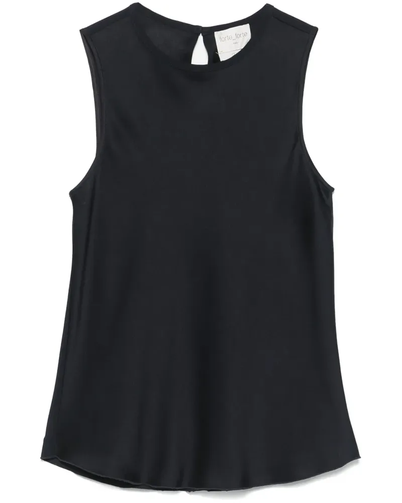 forte_forte Oberteil aus Satin - Blau Blau