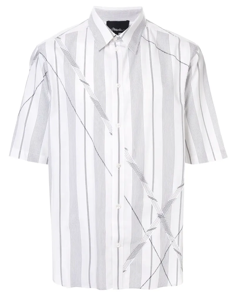 3.1 phillip lim Hemd im Patchwork-Design - Weiß Weiß