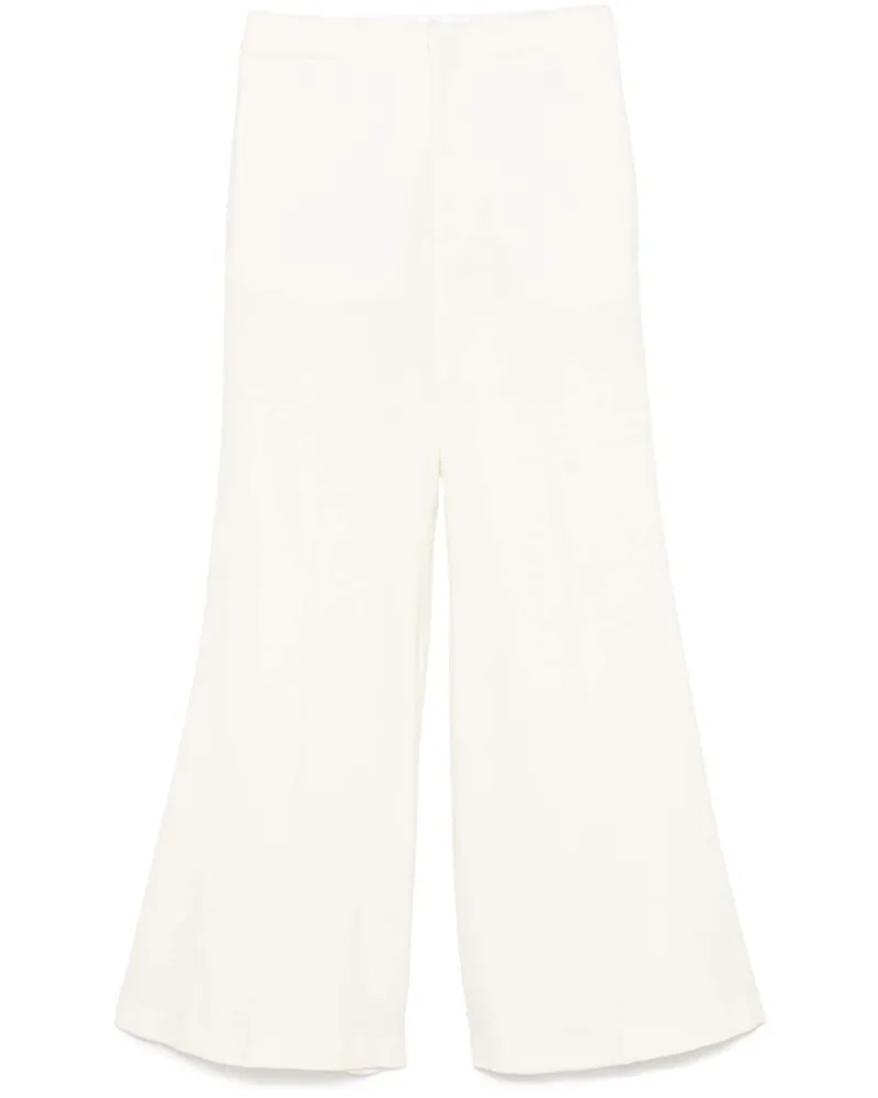 Victoria Beckham Kick Hose - Weiß Weiß