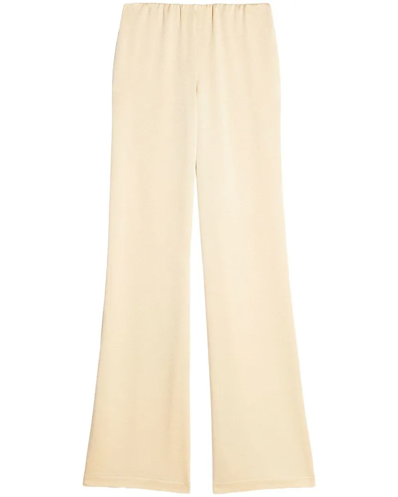AMI Paris High-Waist-Hose in Satinoptik - Nude Nude